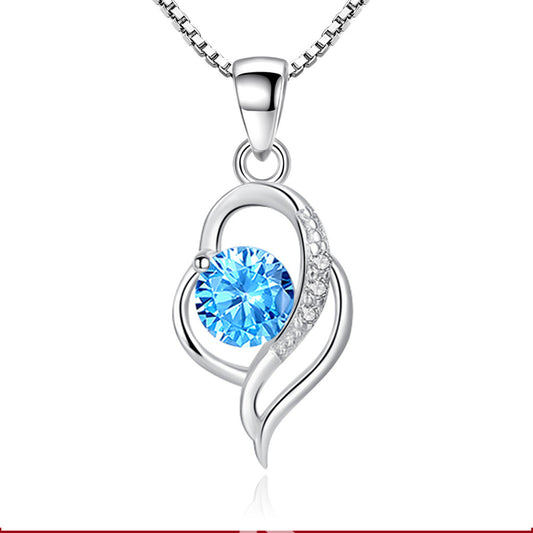 Fashion Ocean Heart Love Pendant Necklace