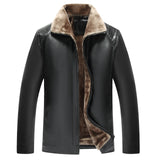 New Men&#039;s Leather Clothing Middle-aged And Elderly Fur One Men&#039;s Leather Jacket