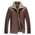 New Men&#039;s Leather Clothing Middle-aged And Elderly Fur One Men&#039;s Leather Jacket