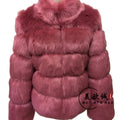 Haining Fur Manufacturer Wholesale Imitation Fox Fur Coat Long Sleeve Short Round Neck Belt Korean Style Cardigan For Women Plus Size