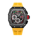 Men&#039;s Quartz Watch Hollow Barrel Shape Multi-function Six-Hand Chronograph Men&#039;s Watch
