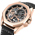 Korean Version Fashion Leather Watch Waterproof Mechanical Watch Men&#039;s Men&#039;s Casual Personality Men&#039;s Watch Mechanical Watch