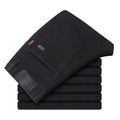 Winter Stretch Velvet Jeans Men&#039;s Black Thickened Loose Straight Youth Warm Belt Velvet Men&#039;s Pants Autumn And Winter