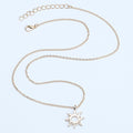 Special Gold Sun God Necklace Light Pendant Silver Sun Short Necklace Female Card Clavicle Chain