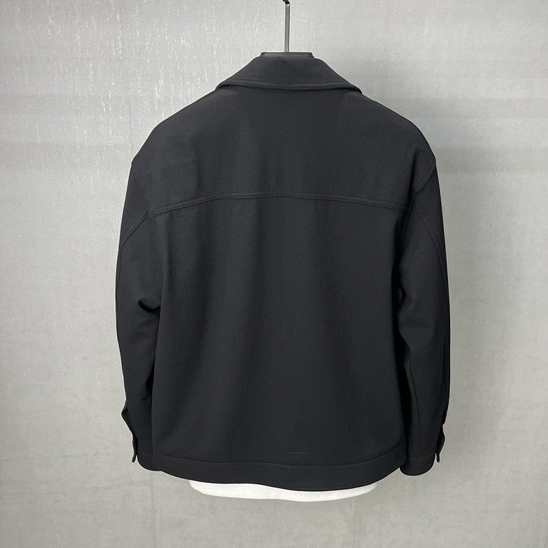 Spring New Fashion Brand Black Workwear Casual Multi-pocket Lapel Jacket Men&#039;s Short Jacket