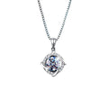One Carat Moissanite Diamond Rotating Four-leaf Clover Necklace