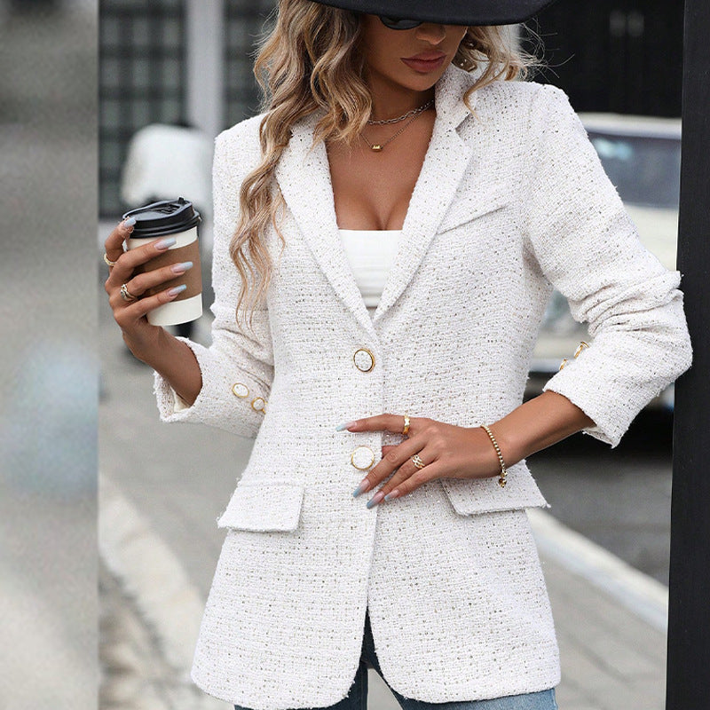 European And American Style Suits, Elegant Large Lapel Jackets, Hot-selling Women&#039;s Clothing In Autumn And Winter