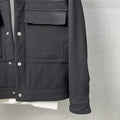 Spring New Fashion Brand Black Workwear Casual Multi-pocket Lapel Jacket Men&#039;s Short Jacket