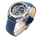 Korean Version Fashion Leather Watch Waterproof Mechanical Watch Men&#039;s Men&#039;s Casual Personality Men&#039;s Watch Mechanical Watch