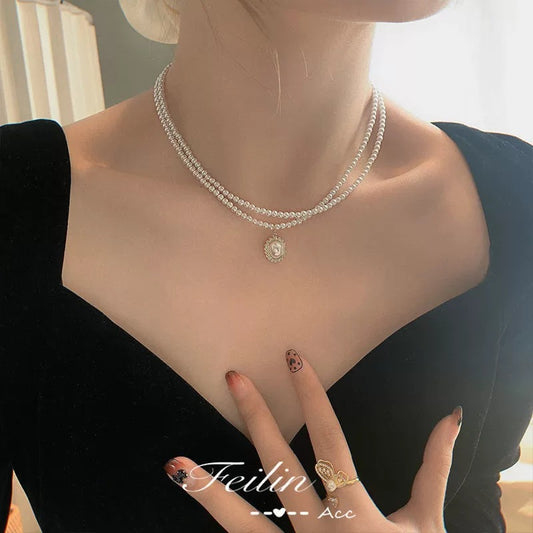 Imitation Pearl Necklace Female Necklace