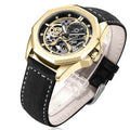 Korean Version Fashion Leather Watch Waterproof Mechanical Watch Men&#039;s Men&#039;s Casual Personality Men&#039;s Watch Mechanical Watch