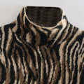 Winter New Animal Print Jacquard Sweater Turtleneck Pullover Sweater M4-A159D Wool