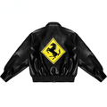 Hip Hop Men Bomber Jacket Motorcycle Embroidery Leather Coll