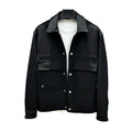 Spring New Fashion Brand Black Workwear Casual Multi-pocket Lapel Jacket Men&#039;s Short Jacket