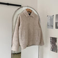 MYQ Short Woolen Jacket Men&#039;s Autumn And Winter New Korean Loose Fashionable Casual Plush Thickened Woolen Jacket